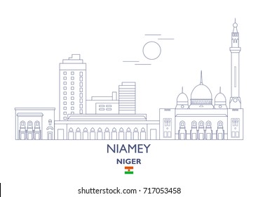 Niamey Linear City Skyline, Niger