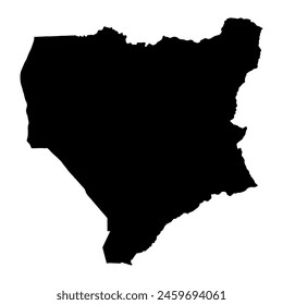 Niassa Province map, administrative division of Mozambique. Vector illustration.