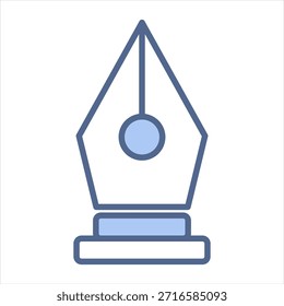 Ilustración vectorial Nib Blue Icon