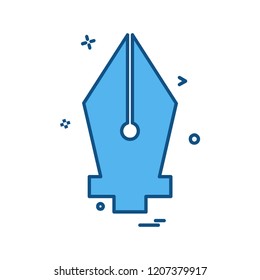 Nib icon design vector