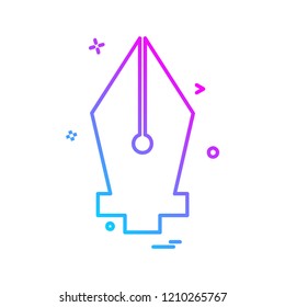 Nib icon design vector