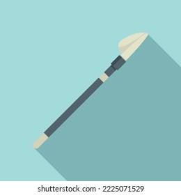 Nib icon flat vector. Ink tool. Calligraphy pen
