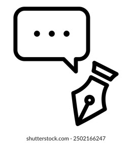 Nib icon. Writing icon. Icon about writing