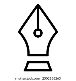 Nib icon. Writing icon. Icon about writing