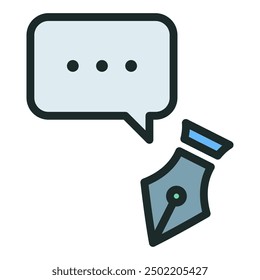 Nib icon. Writing icon. Icon about writing