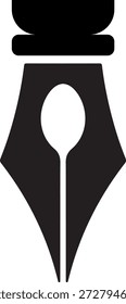Plumilla de Arte vectorial de pluma de tinta, iconos y gráficos para diseñadores