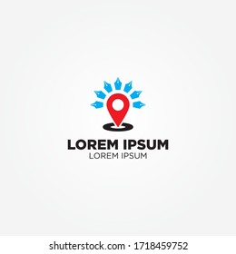 Nib Location vector icon design