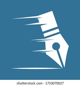 Naturaleza del símbolo vectorial de la plantilla de logotipo nib