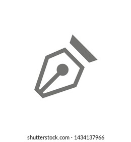 Nib pen icon. pen for your website design
