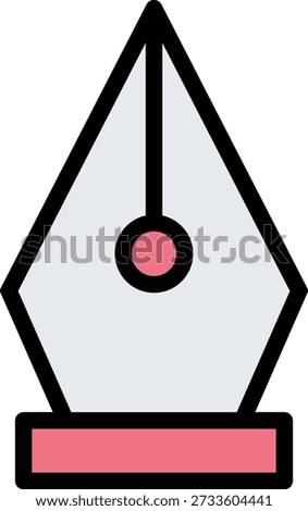 Nib Vector Icon Design Illustration