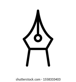 nib vector thin line icon 