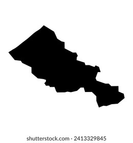Stadtplan Nibok, Verwaltungsabteilung von Nauru. Vektorgrafik.