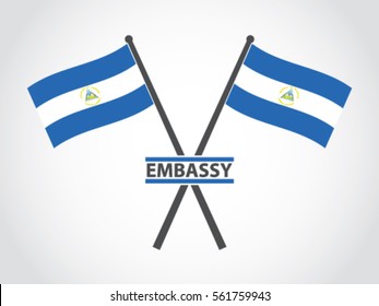 Nicaragua Emblem Embassy