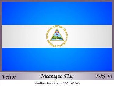 Nicaragua Flag Stock Vector (Royalty Free) 151070765 | Shutterstock