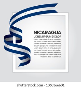 Nicaragua flag background