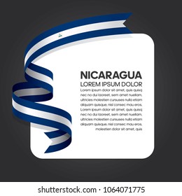 Nicaragua flag background