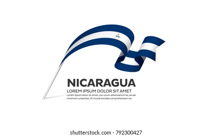 Nicaragua flag background
