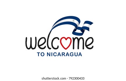 Nicaragua flag background