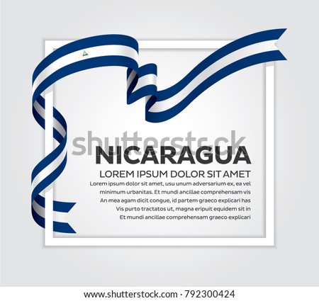 Nicaragua flag background