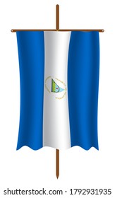 Nicaragua flag image vector. EPS.file