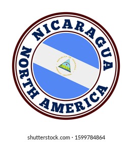Nicaragua flag logo, a symbol of the country's identity and pride.
