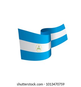 Nicaragua flag, vector illustration
