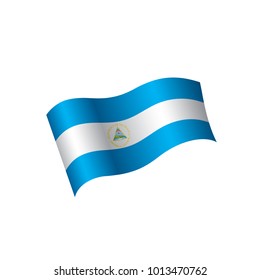 Nicaragua flag, vector illustration