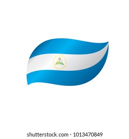 Nicaragua flag, vector illustration