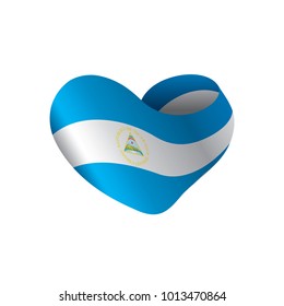 Nicaragua flag, vector illustration