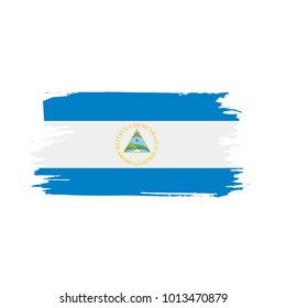 Nicaragua flag, vector illustration