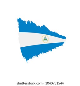 Nicaragua flag, vector illustration