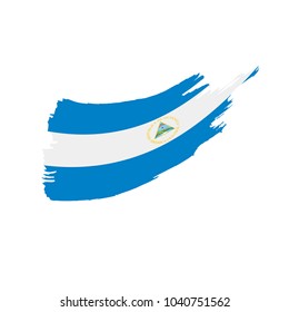 Nicaragua flag, vector illustration
