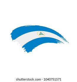Nicaragua flag, vector illustration