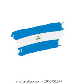 Nicaragua flag, vector illustration