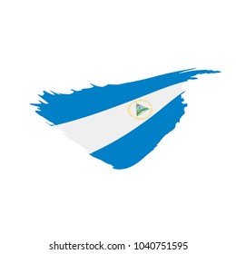 Nicaragua flag, vector illustration