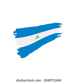 Nicaragua flag, vector illustration