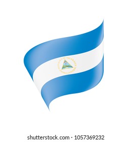 Nicaragua flag, vector illustration