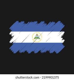 Nicaragua Flag Vector. National Flag