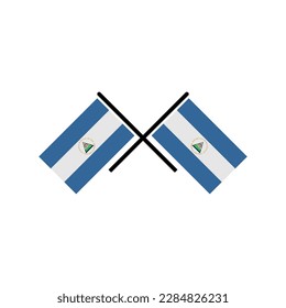 Nicaragua Flaggen Symbol gesetzt, Nicaragua Unabhängigkeitstag Symbol Vektorsymbol