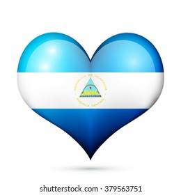 Nicaragua Heart flag icon