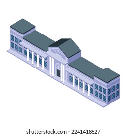 Nicaragua icon isometric vector. Sky church. Freedom building
