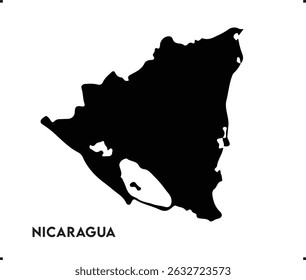 Nicaragua Symbol, Vektordesign, Nicaragua Logo-Design, Nicaraguas einzigartiger Charme und Naturwunder, Verwenden Sie es in Ihren Marketingmaterialien, Reiseführern oder digitalen Projekten, Nicaragua Karte Logo, Vektorgrafik