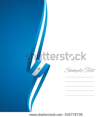 Nicaragua left side brochure cover vector