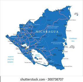 Nicaragua  Map