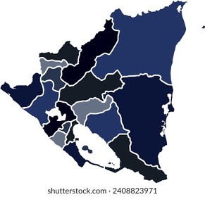 NICARAGUA MAP 3D ISOMETRIC MAP