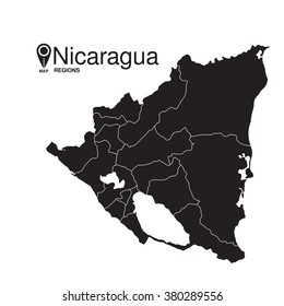 Nicaragua Map Regions