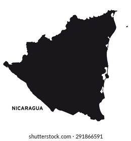 Nicaragua Map Vector