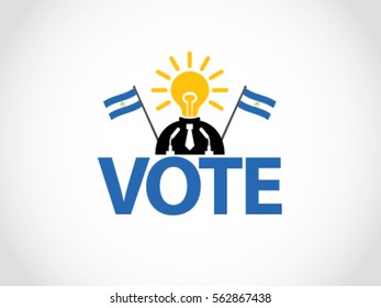 Nicaragua Podium Vote Bright Idea Politician