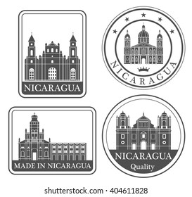 Nicaragua. Rubber and stamp