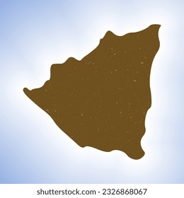 Nicaragua shape on gradient background. Country map with scratch texture. Nicaragua vibrant poster. Cool vector illustration.